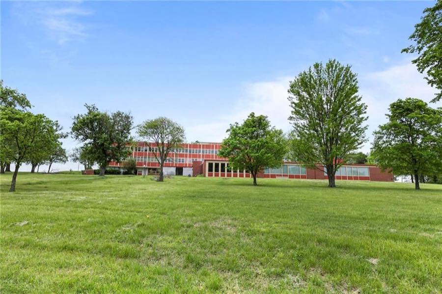 Open lawn across the 4.3 acres